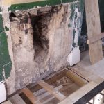 Antique Slate Fireplace duplication – Before