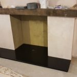 Black Granite boxed and lipped hearth (2)