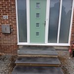 Grey Flamed Granite Door steps – After