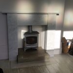 New Cararra Marble Fireplace
